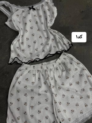 ست تاپ شورتک گیپوری 5492