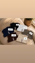 کراپ آستین حلقه استیکر دار 5473